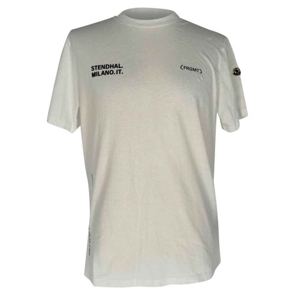 Moncler x FRGMT Logo T-Shirt in White Cotton